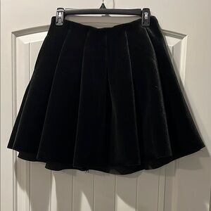 LC Lauren Elegant Black Velvet Skirt